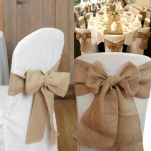 nœud toile de jute