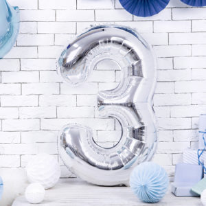 Ballons métallique chiffre de 0 à 9 - 86cm